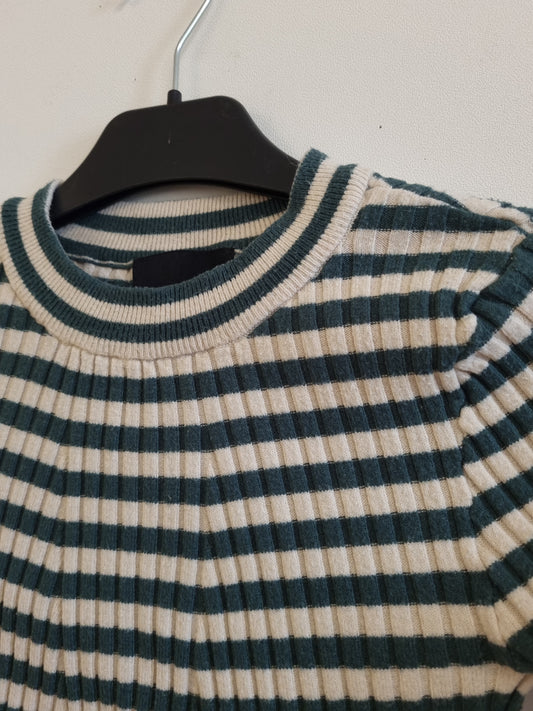 Ribbestrikket genser - S