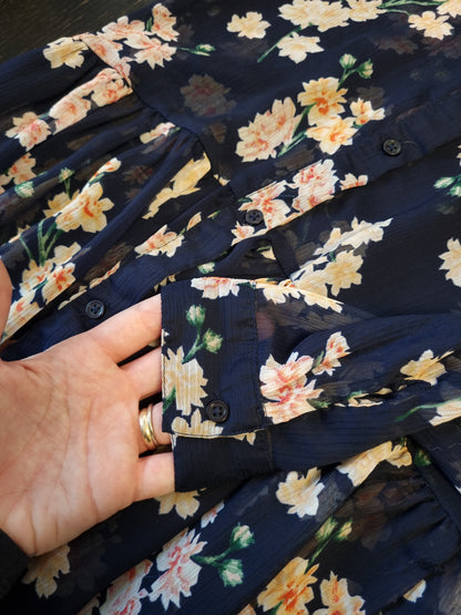 BikBok blomstret kjole - M