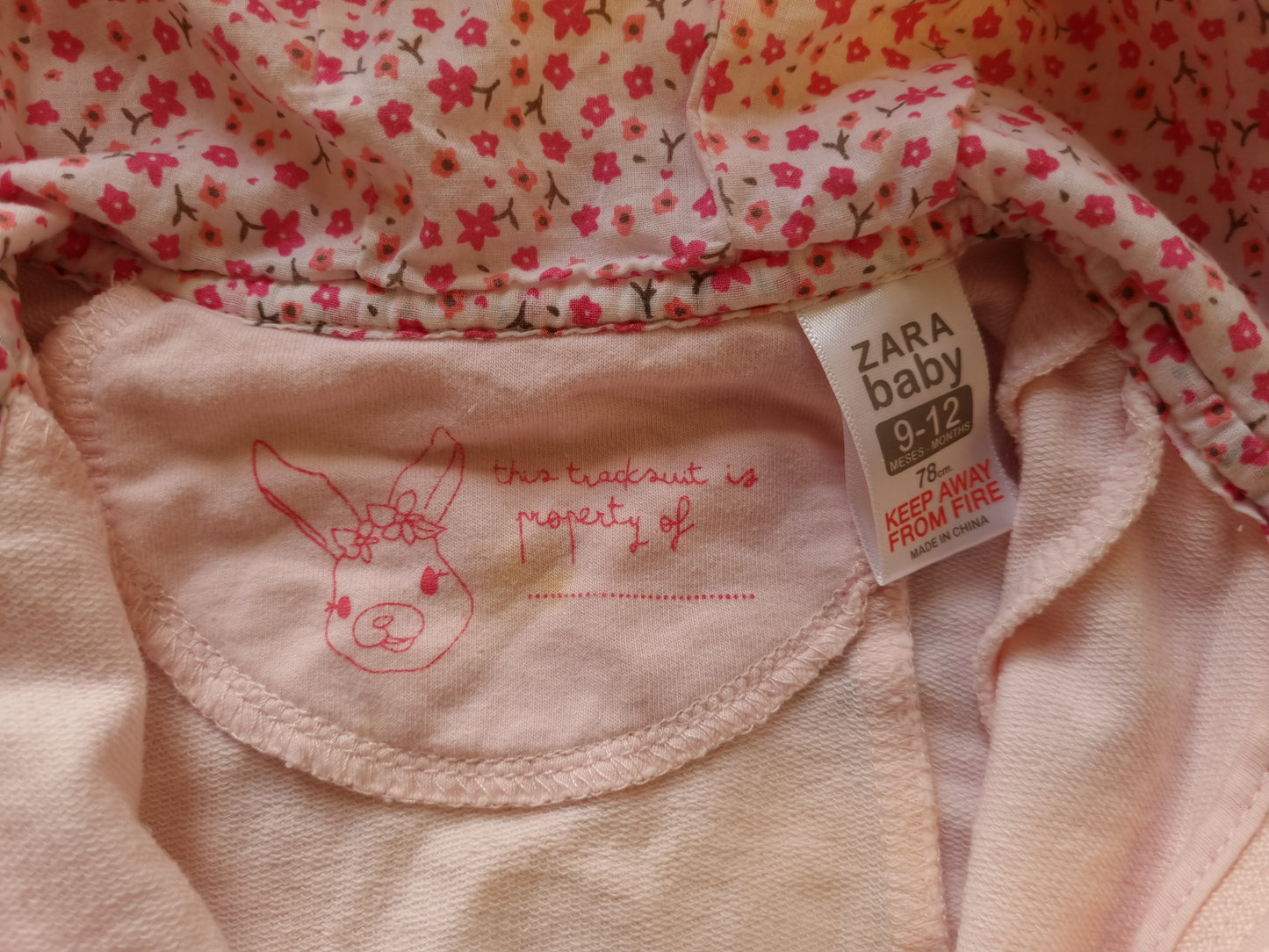 Zara baby hettejakke - 78 cm