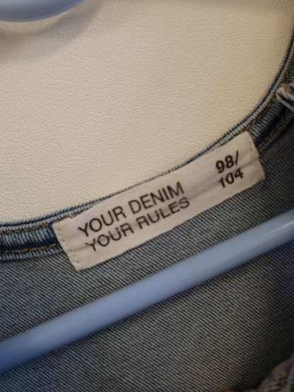 Denim kjole - 98/104