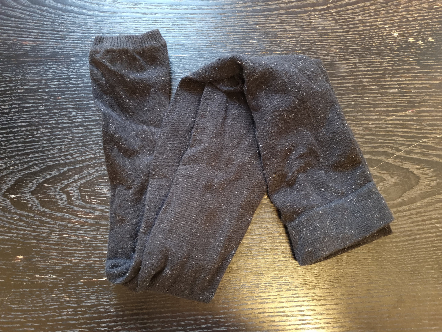 Svart glitterleggings - 146/152