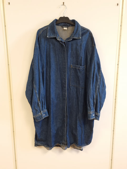 Denim skjortekjole - XL