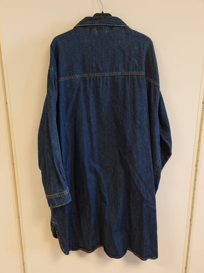 Denim skjortekjole - XL