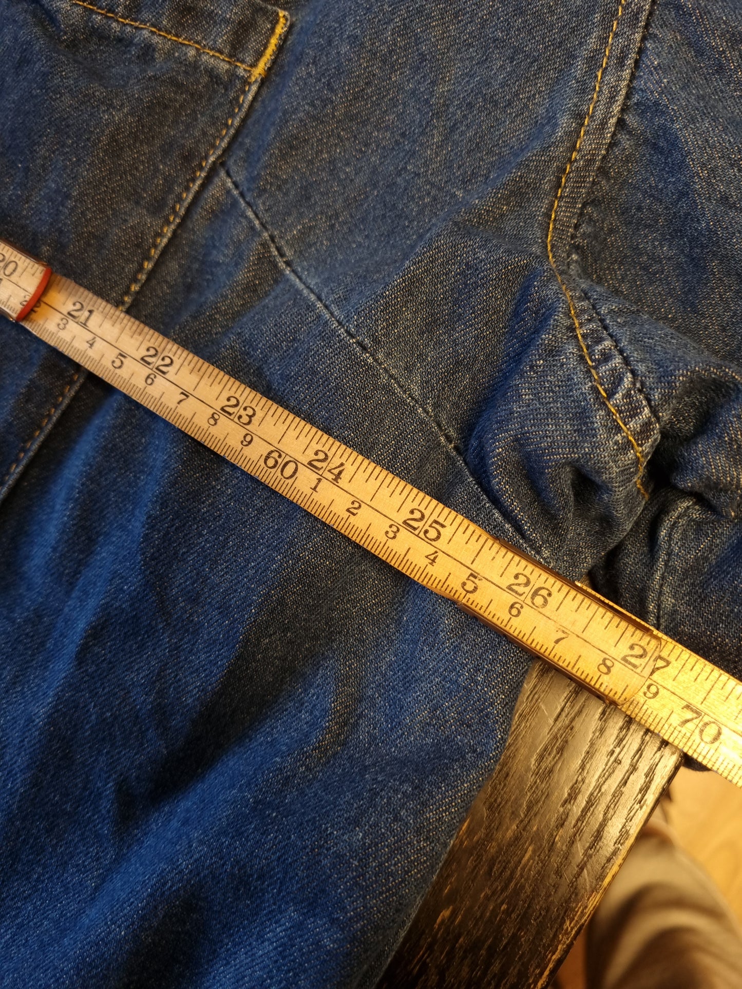 Denim skjortekjole - XL
