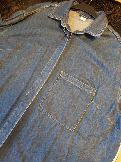 Denim skjortekjole - XL