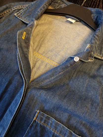 Denim skjortekjole - XL