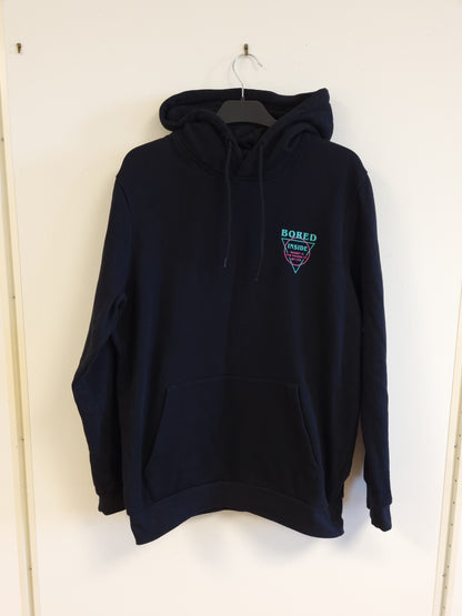 Svart hoodie - L
