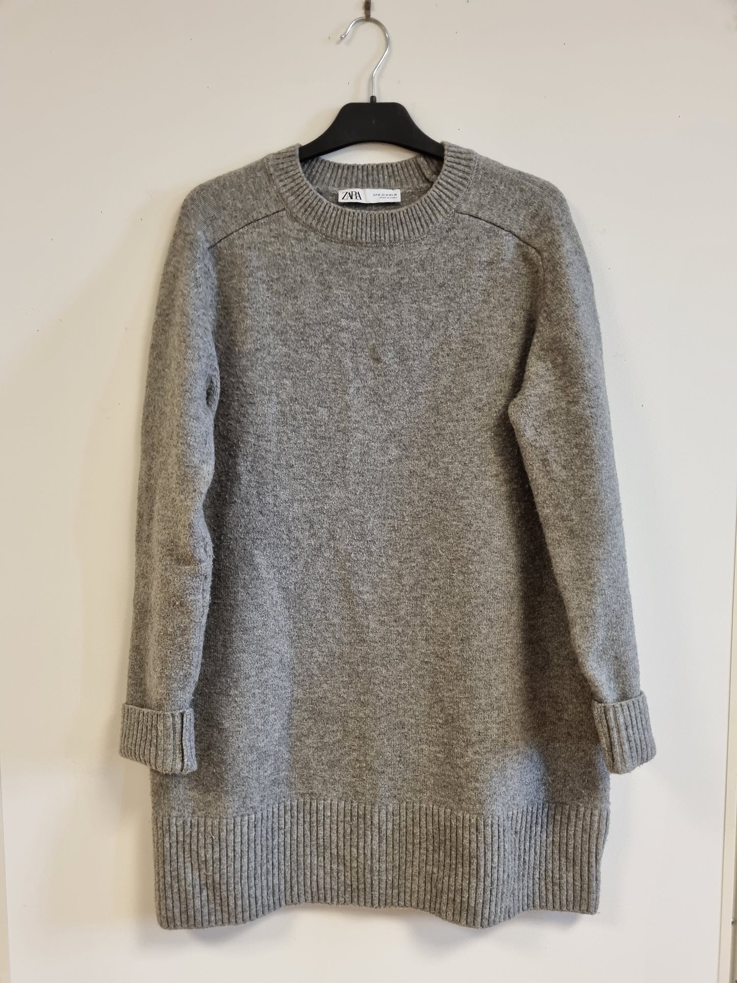 Zara lang strikkegenser - M