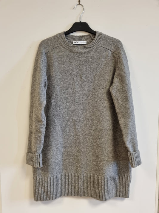Zara lang strikkegenser - M