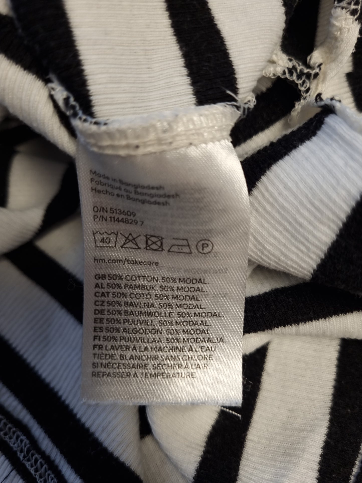 H&M Stripet kjole - M