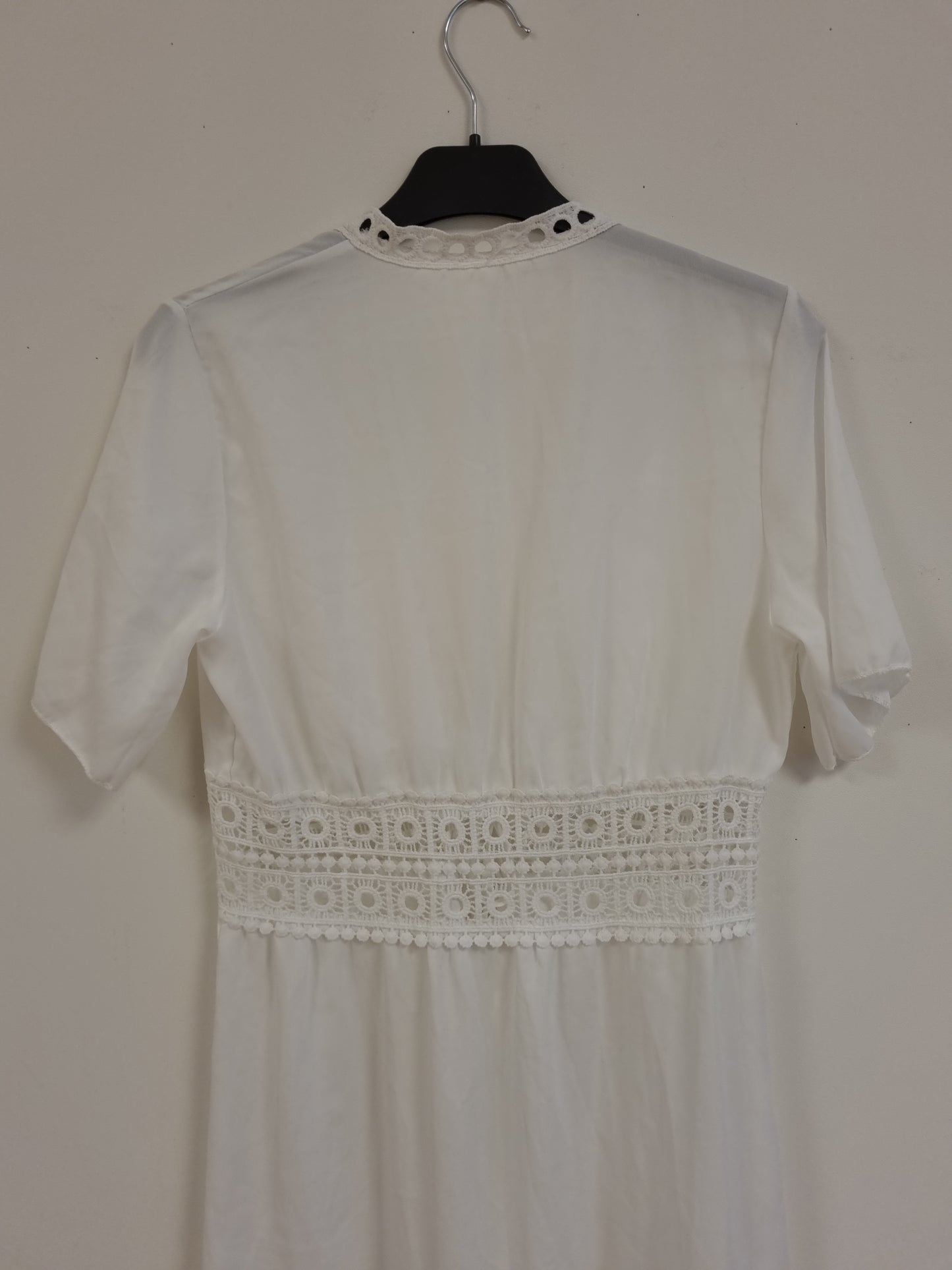 Hvit boho kjole - S/M