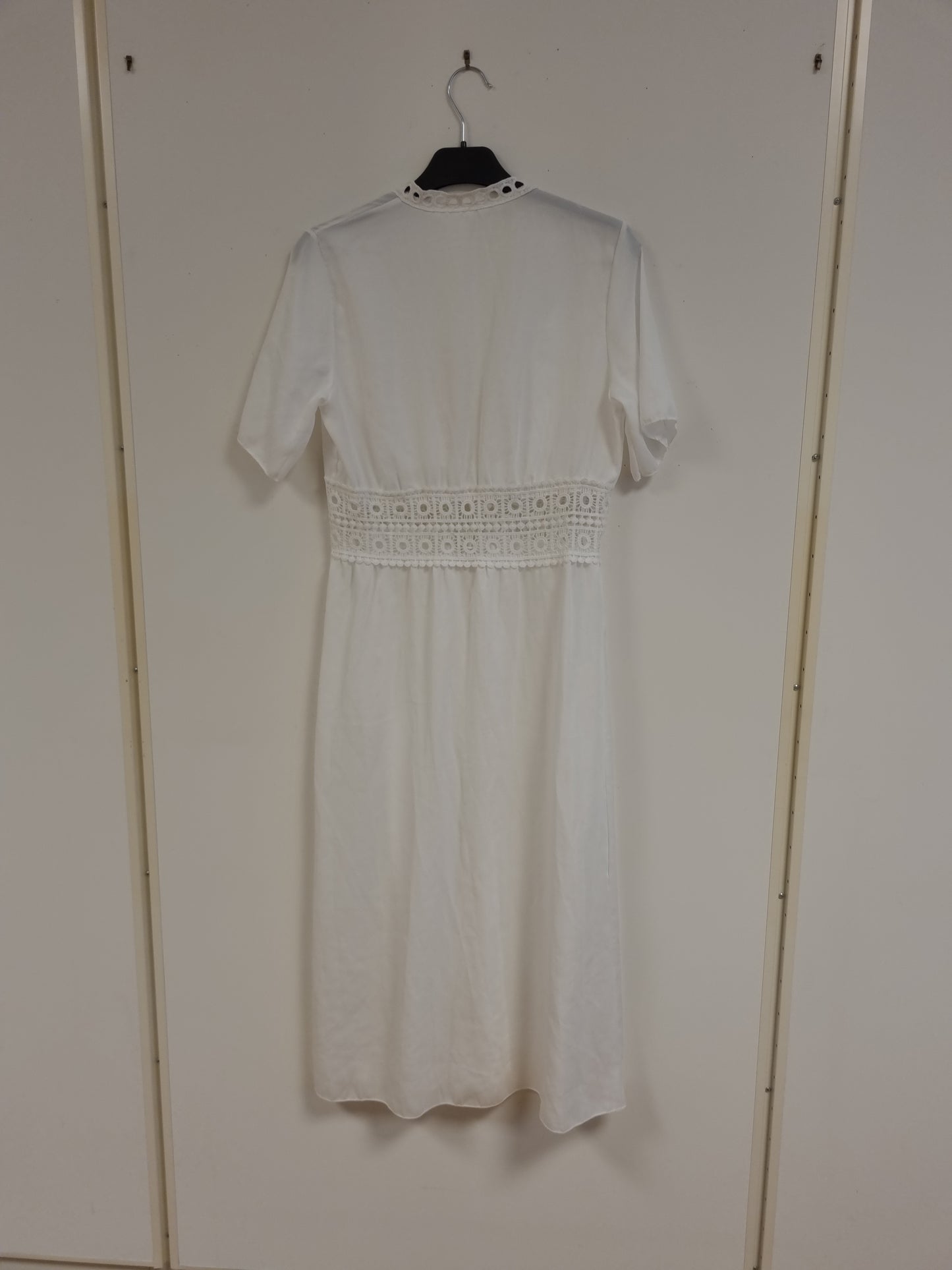Hvit boho kjole - S/M