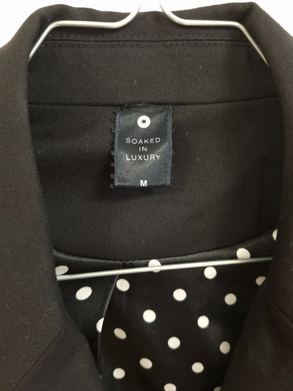 Blazer med polkadot-detaljer - M