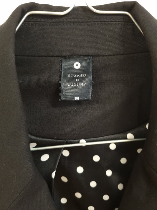 Blazer med polkadot-detaljer - M