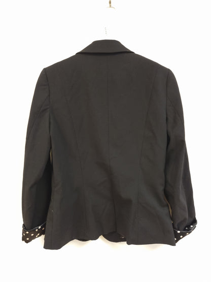 Blazer med polkadot-detaljer - M