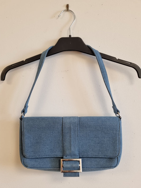 Blå denim veske