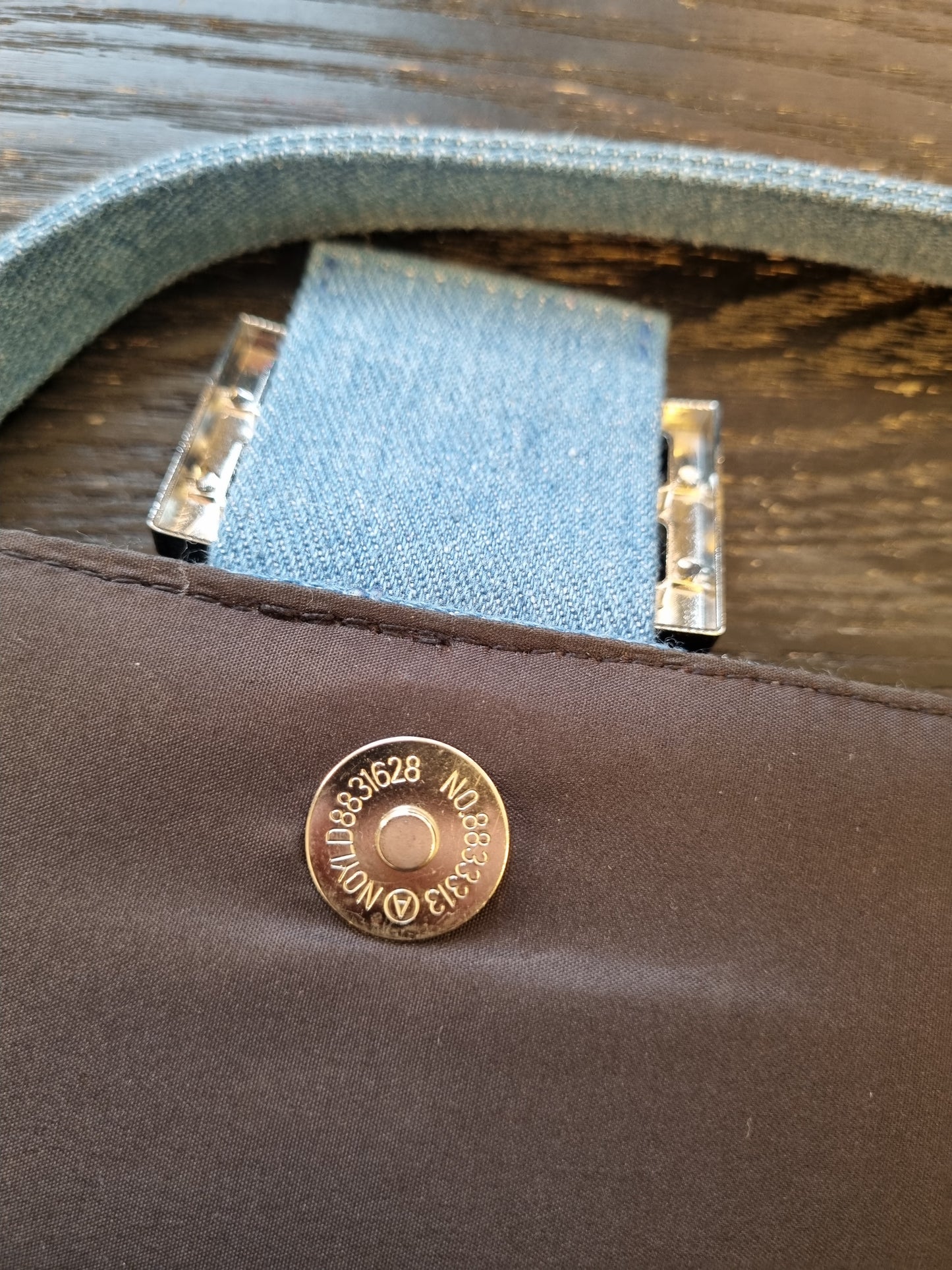 Blå denim veske