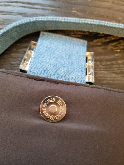 Blå denim veske