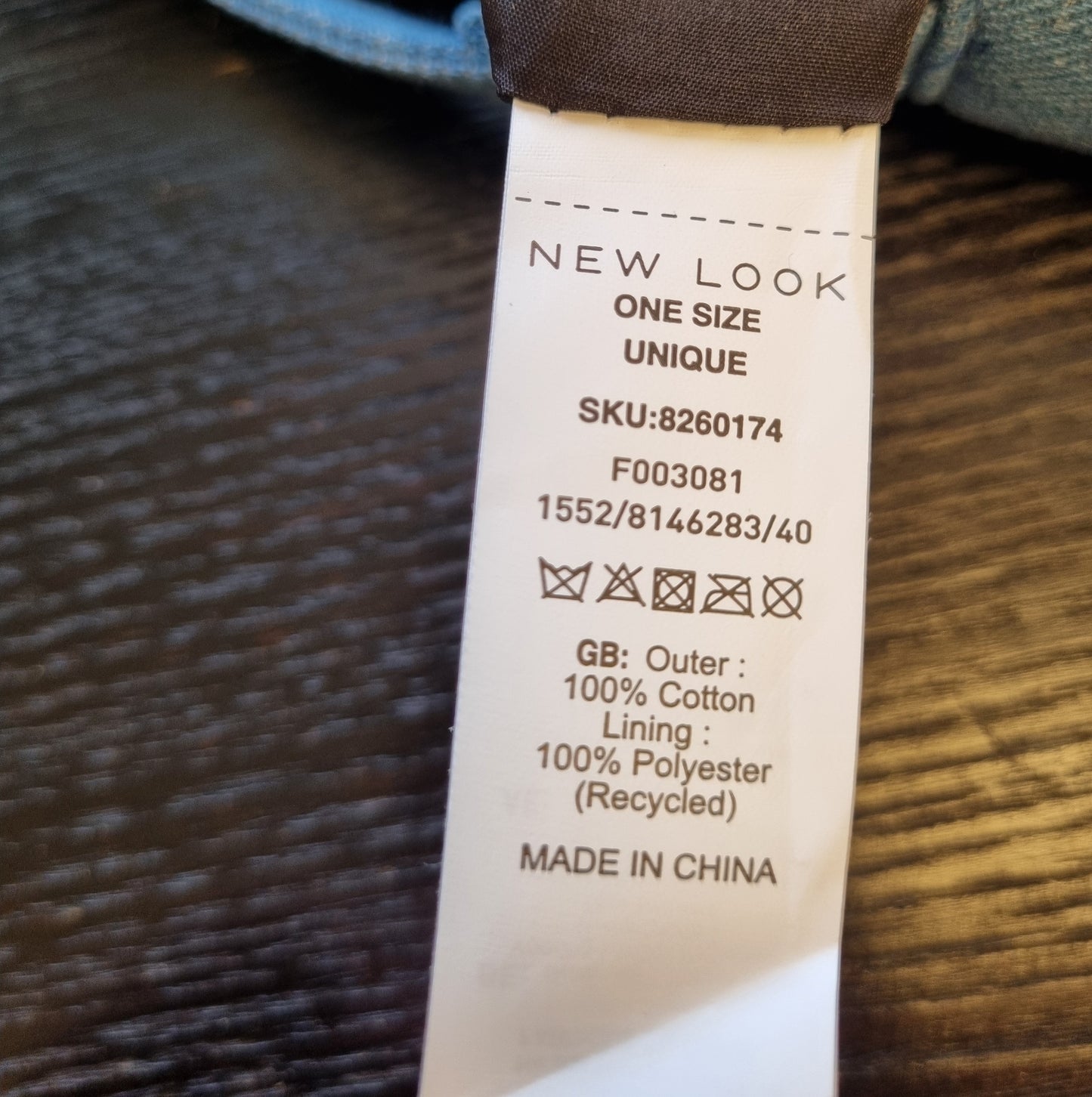Blå denim veske