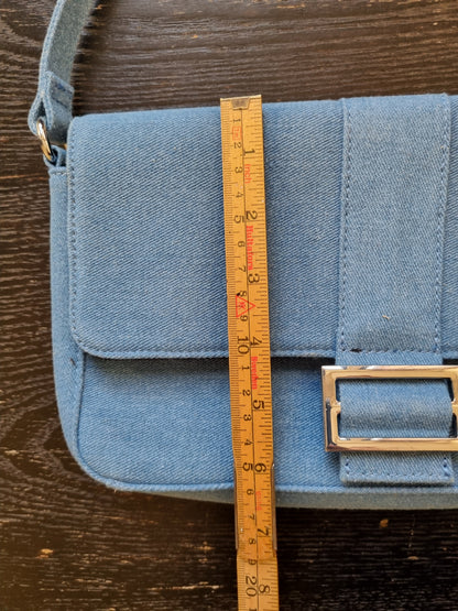 Blå denim veske