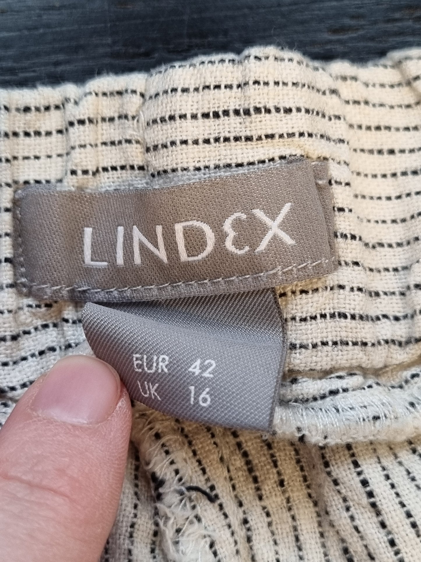 Lindex cropped linbukse - L
