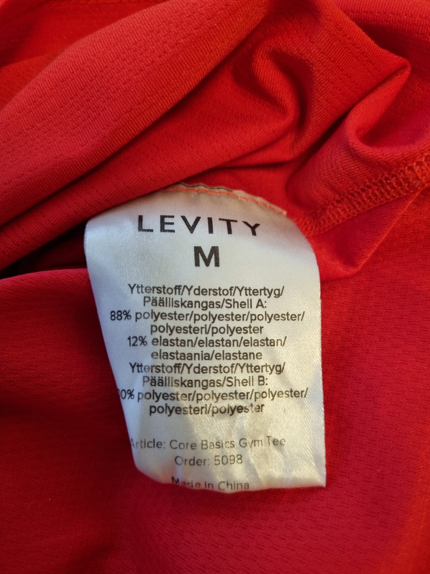 Levity trenings t-skjorte - M