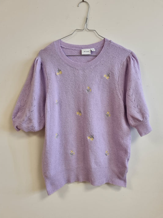 VILA strikket topp - S