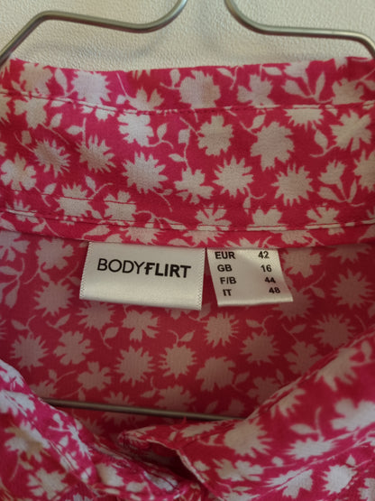 Bodyflirt lang skjorte - L