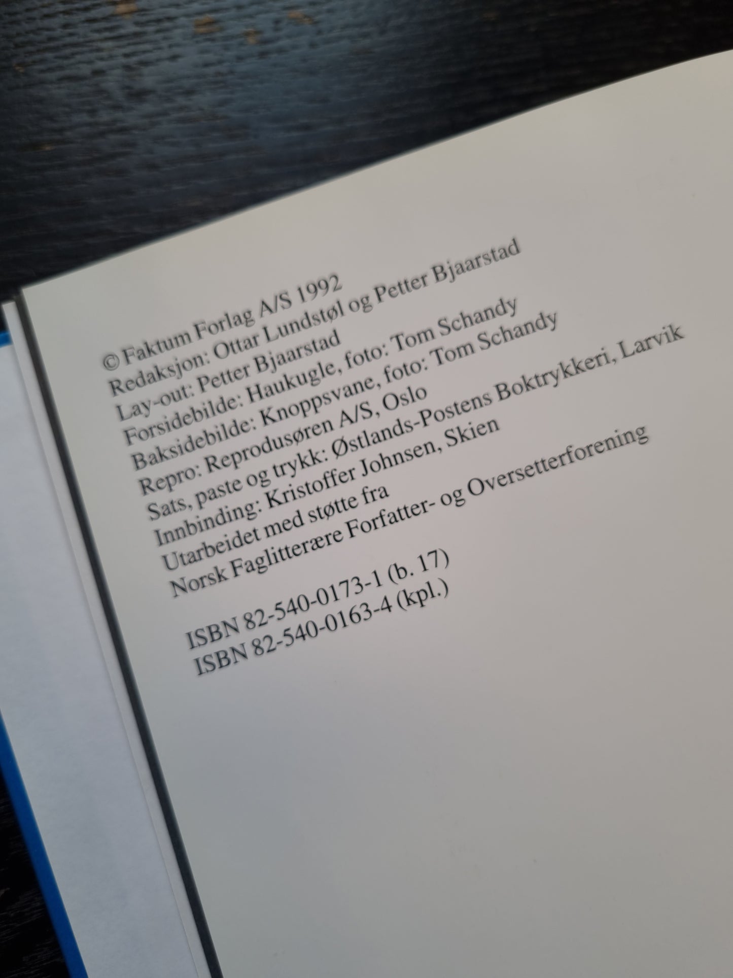 Fugler i Norge – Faktaserien 1992