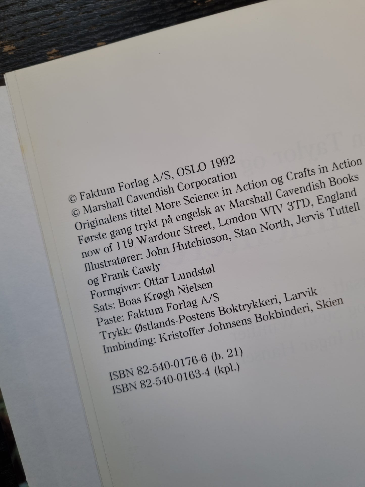 Vi eksperimenterer – Faktaserien 1992