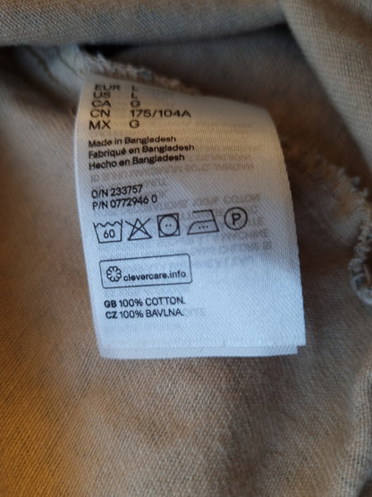 Leopardmønstret denimjakke - L