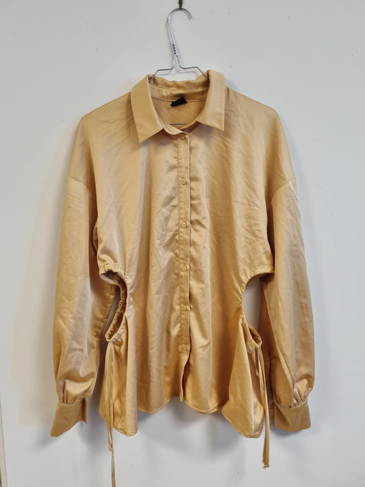 Gina Tricot satengskjorte - S