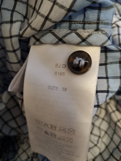 Ganni rutet bluse - M