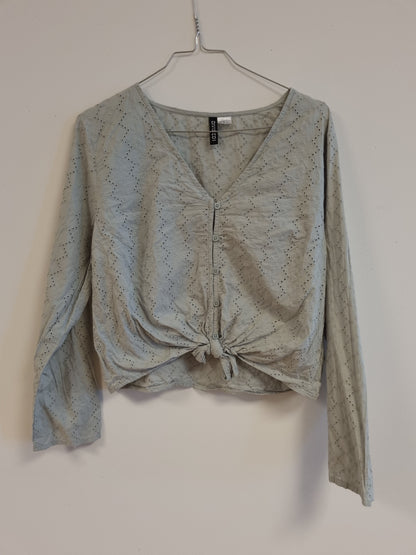 H&M brodert topp - L
