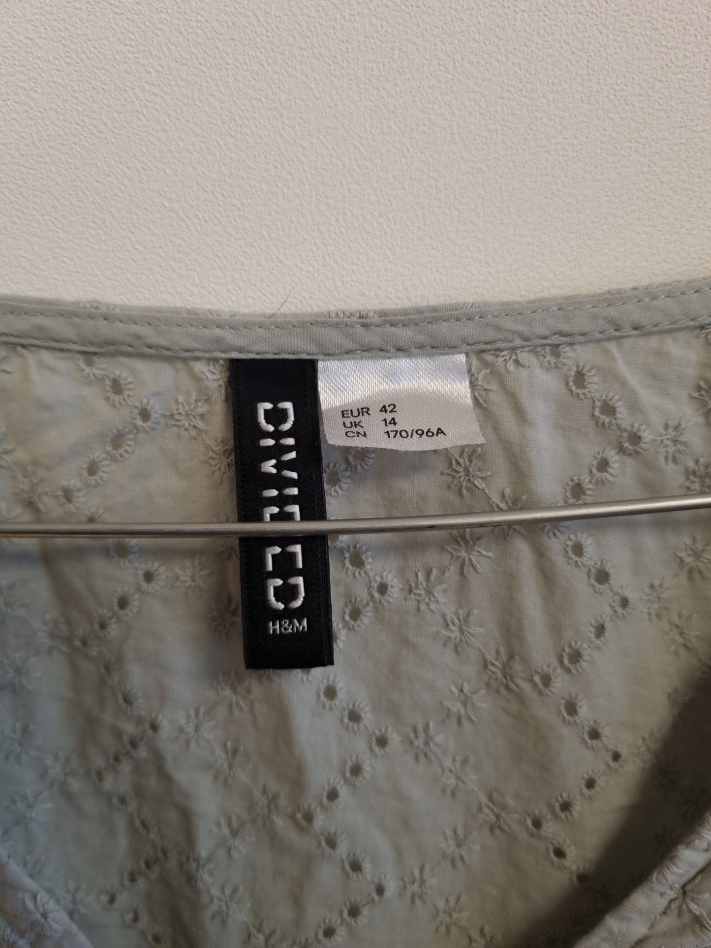 H&M brodert topp - L