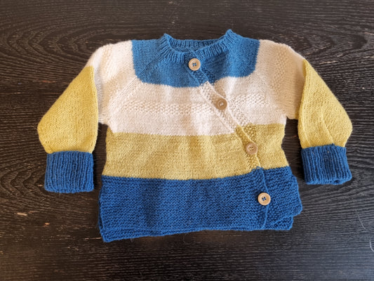 Håndstrikket jakke - 80
