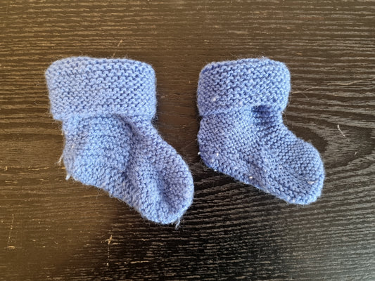 Håndstrikket babysokker