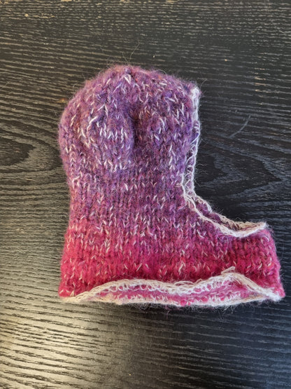 Hjemmestrikket balaclava - 4-8 mnd