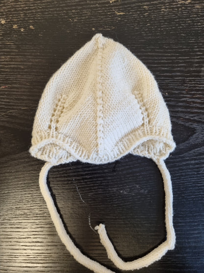 Hjemmestrikket babylue - 3–6 mnd