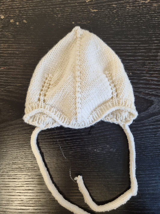 Hjemmestrikket babylue - 3–6 mnd