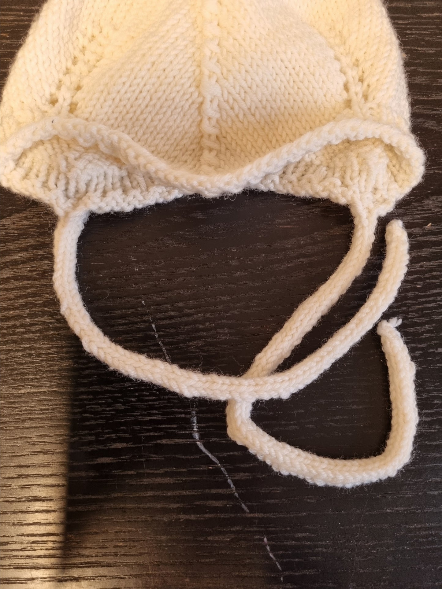 Hjemmestrikket babylue - 3–6 mnd