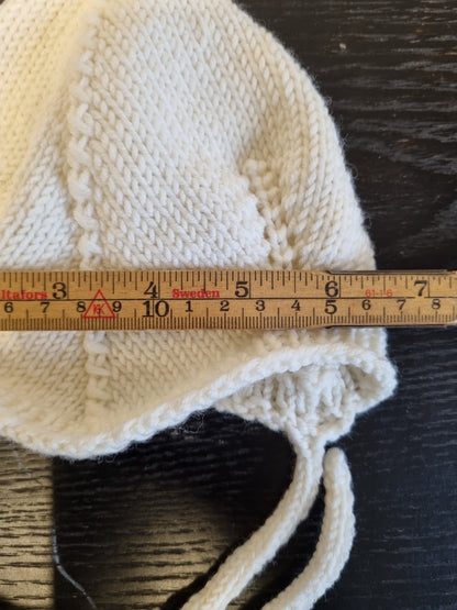 Hjemmestrikket babylue - 3–6 mnd