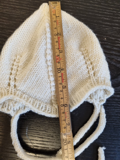 Hjemmestrikket babylue - 3–6 mnd