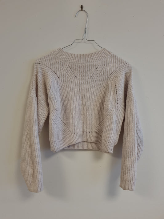 Cropped strikkegenser - 146