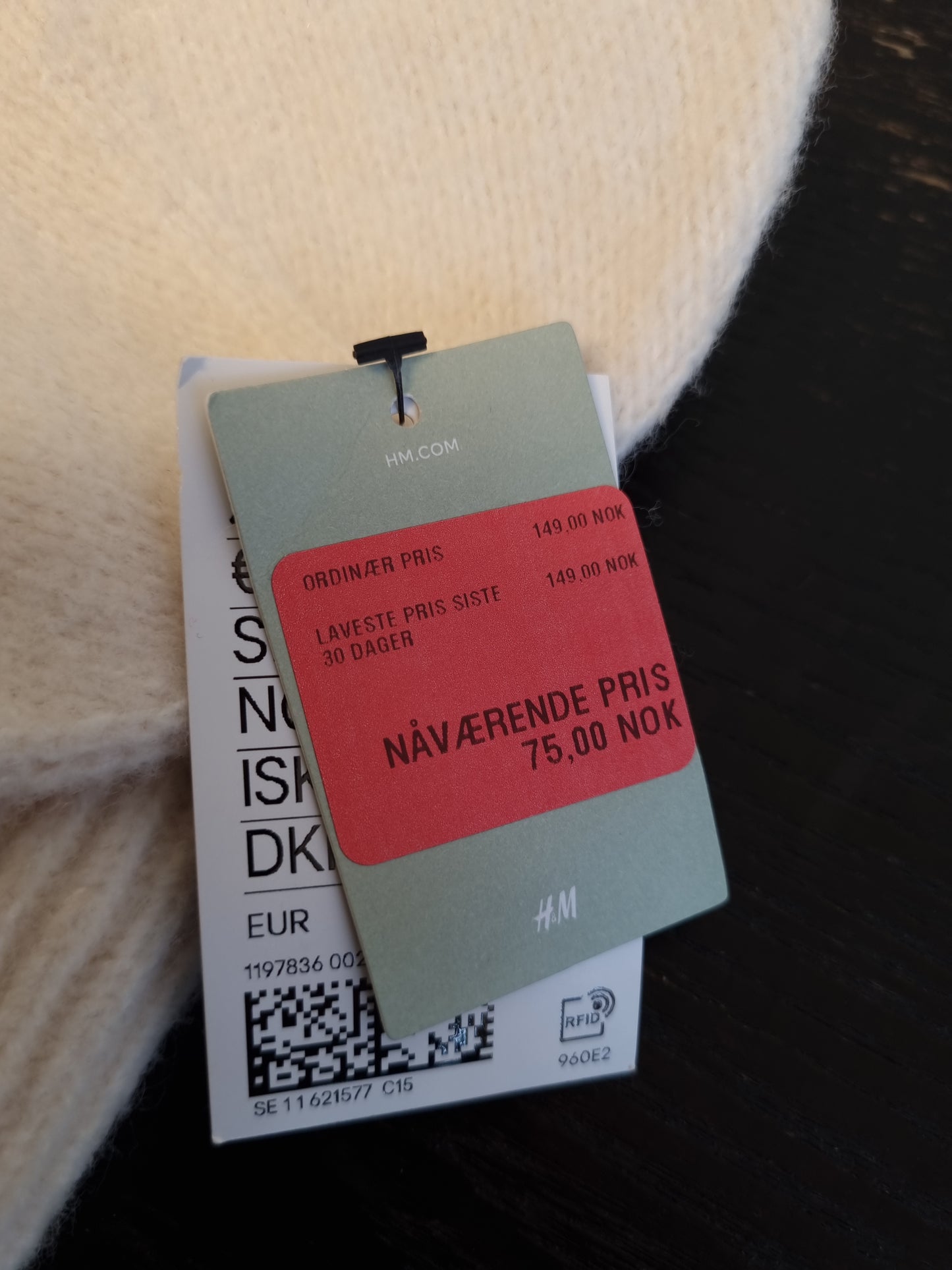 NY! H&M strikkelue