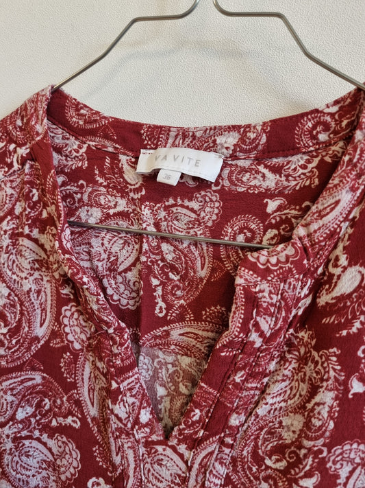 Va Vite mønstret bluse - 36