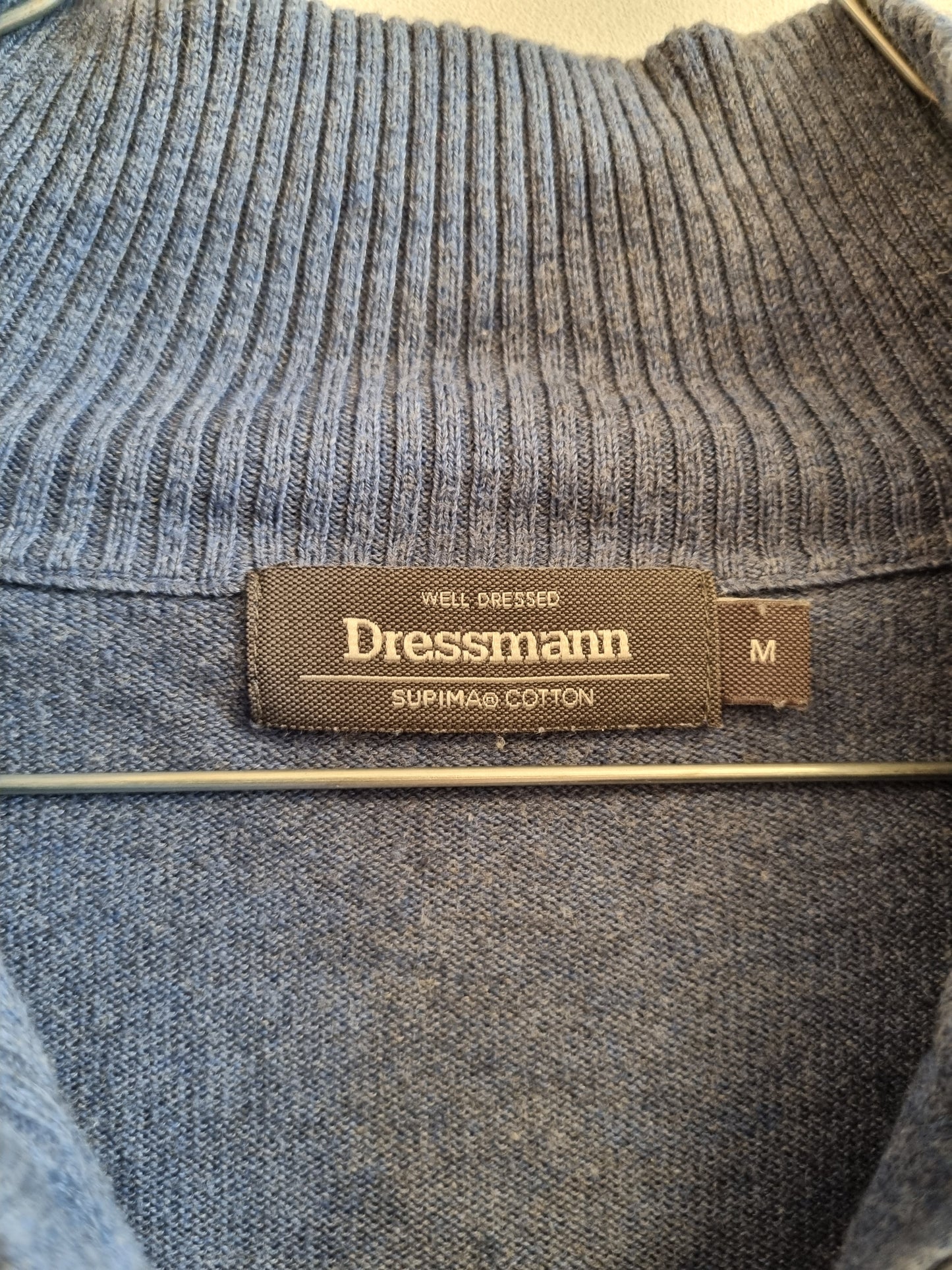Dressmann half zip genser - M