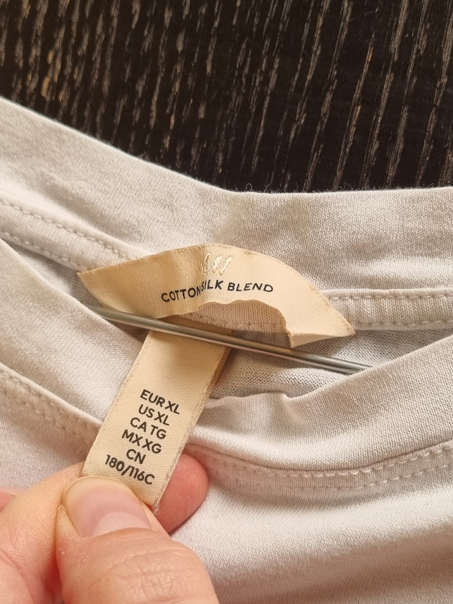 H&M cottonsilk t-skjorte - XL
