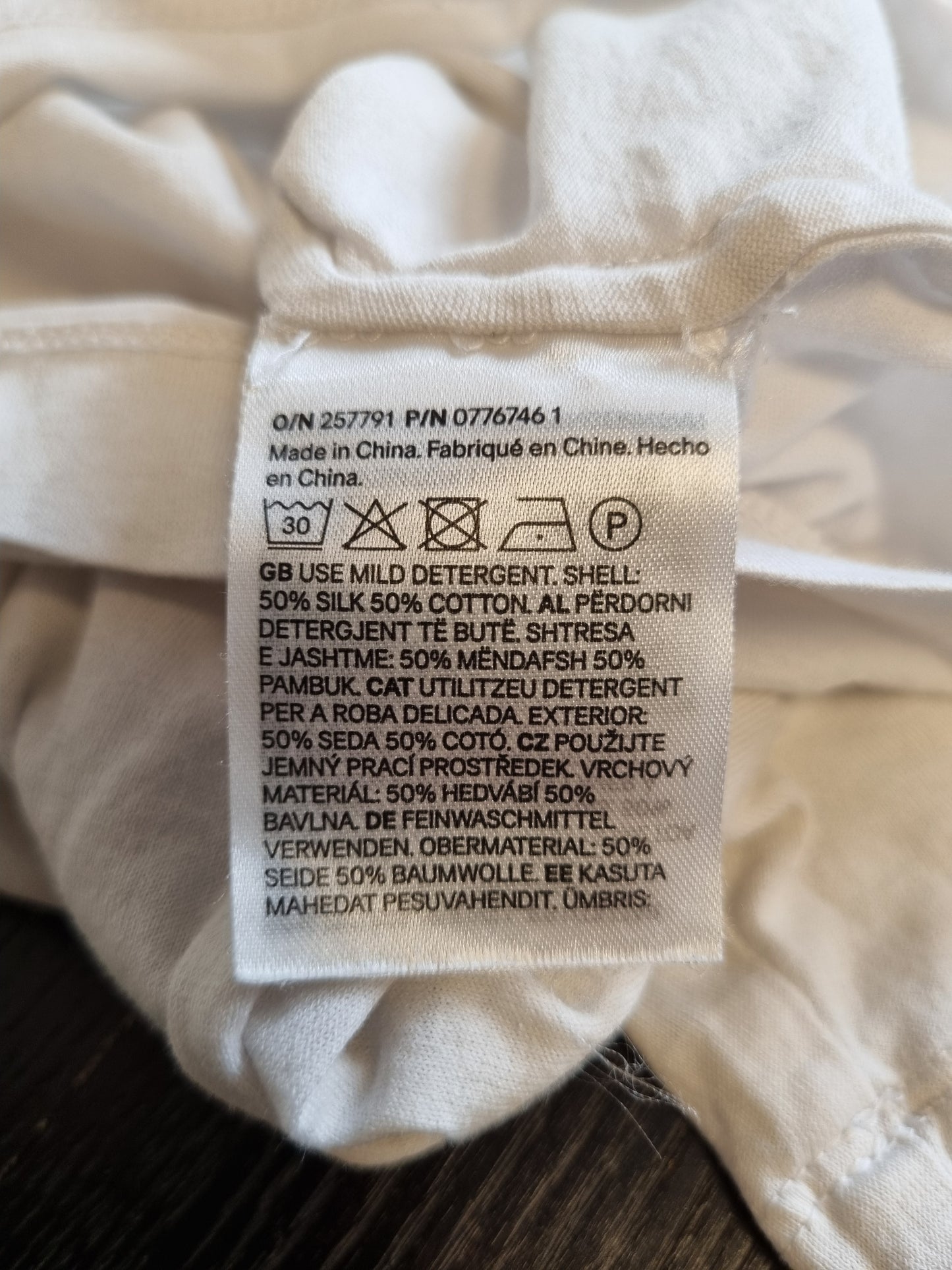 H&M cottonsilk t-skjorte - XL