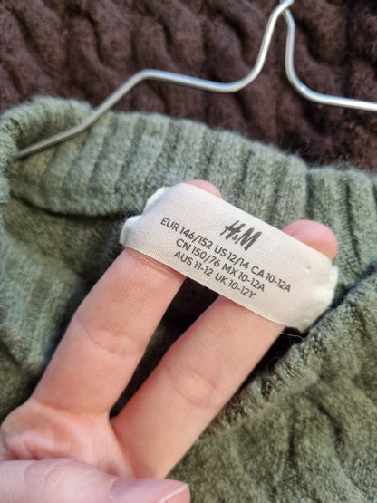 H&M kabelstrikkgenser - 146/152